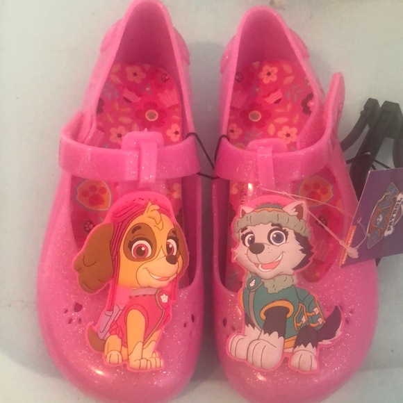 paw patrol jelly shoes